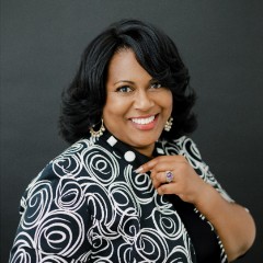 Denise Grigsby in a lovely ensemble.